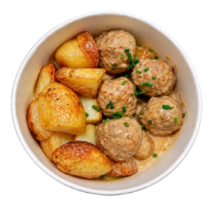 Albóndigas española con patatas
